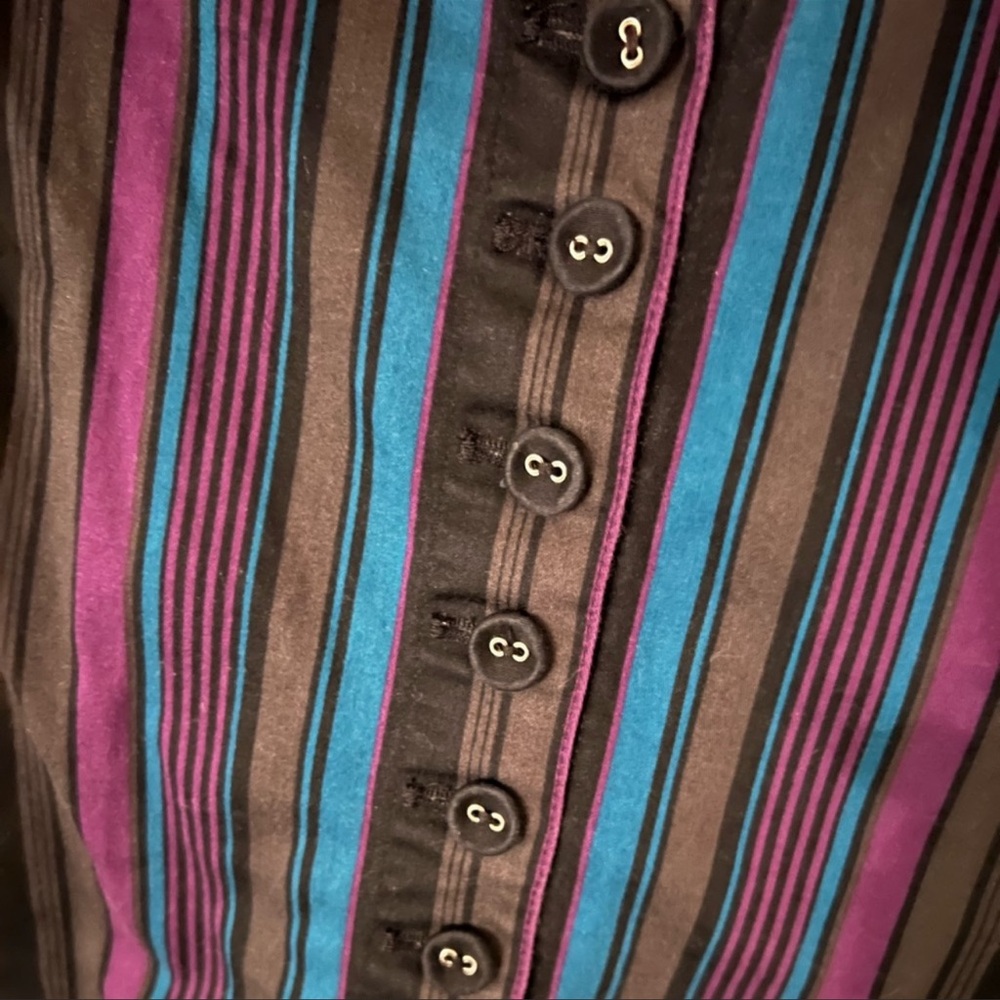 π«SOLDπ« Vintage Betsey Johnson Bustle Dress w/ Corset Tie - Picture 4 of 8
